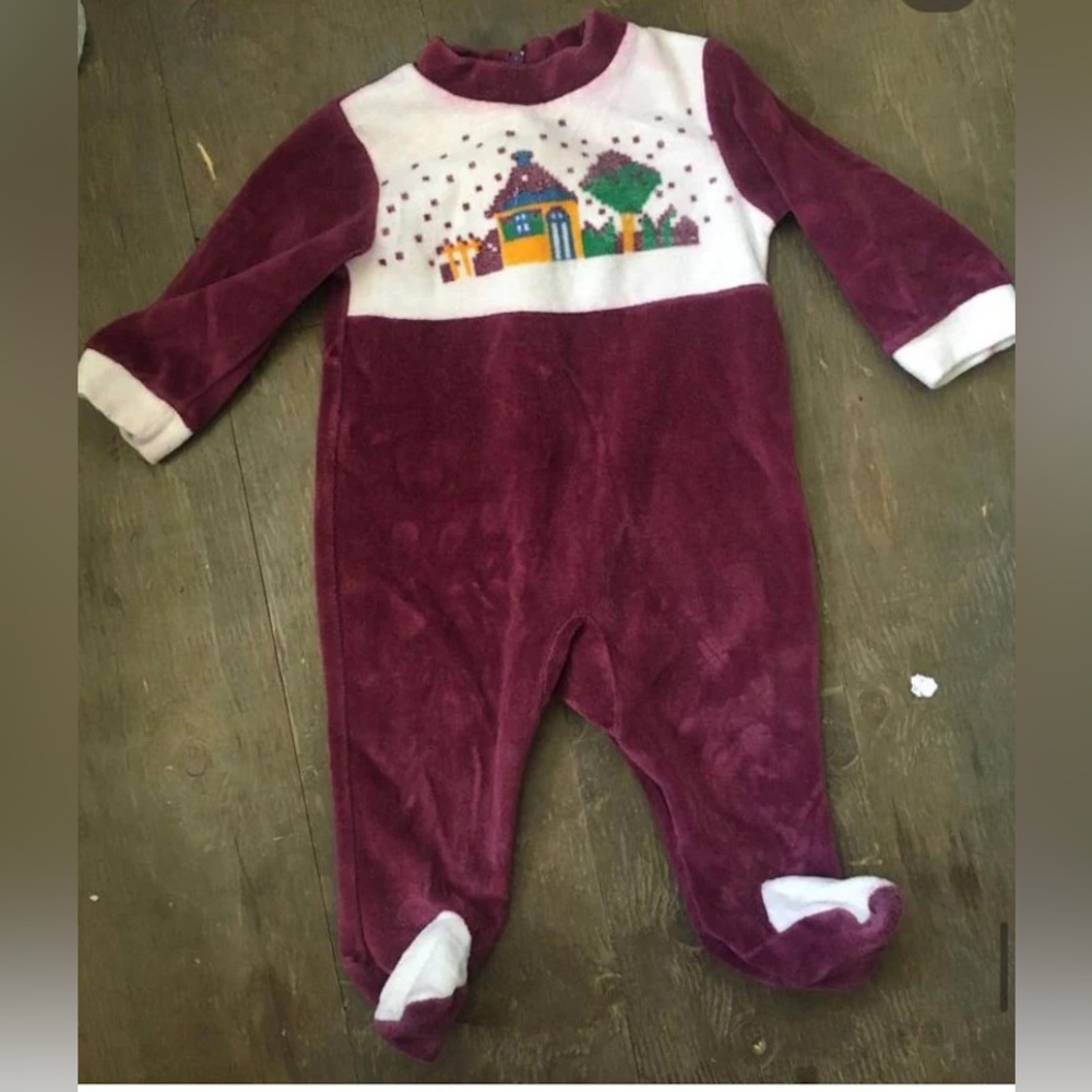 90s kiddo footed outfit